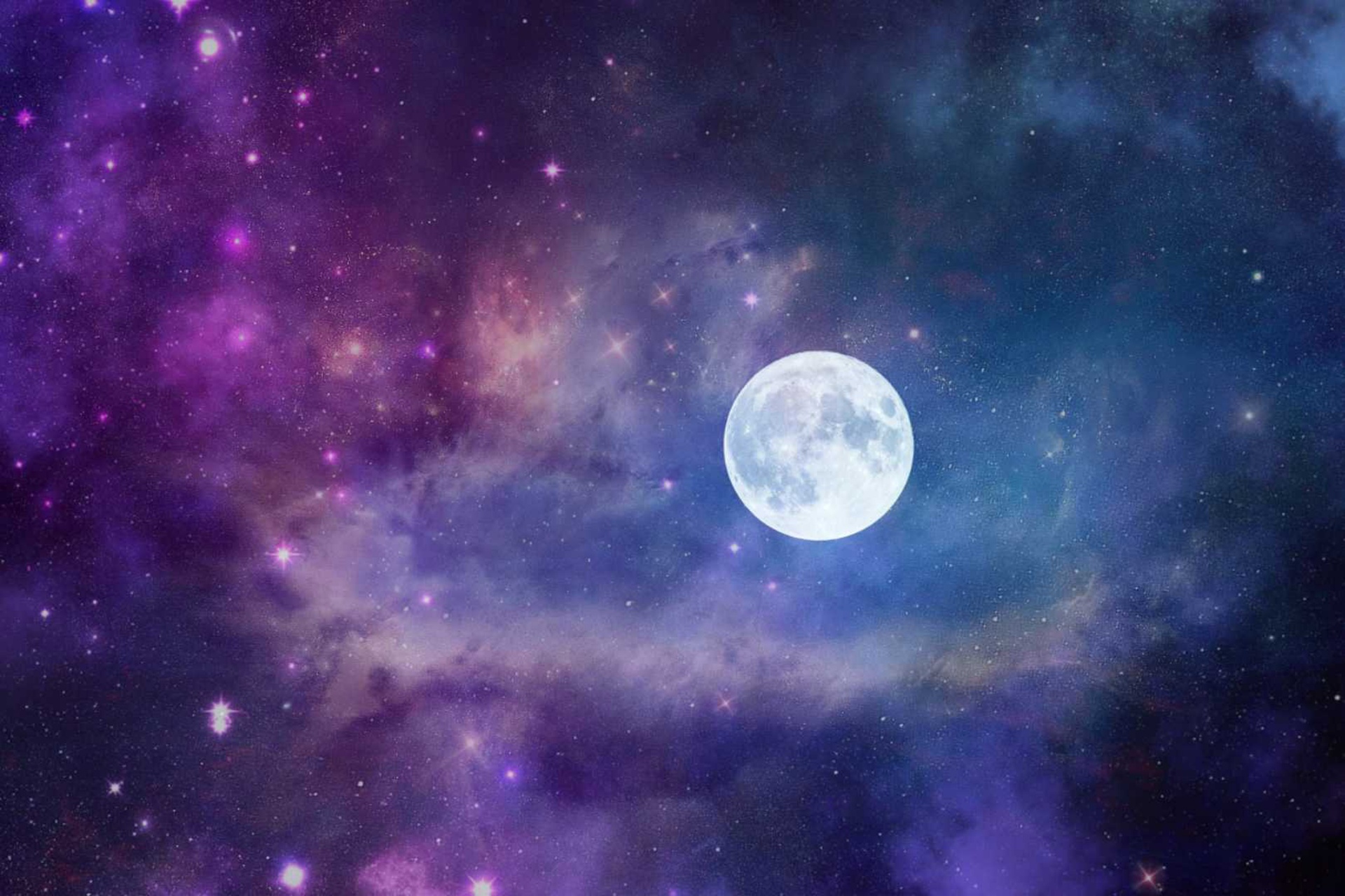 Moon cosmos stars
