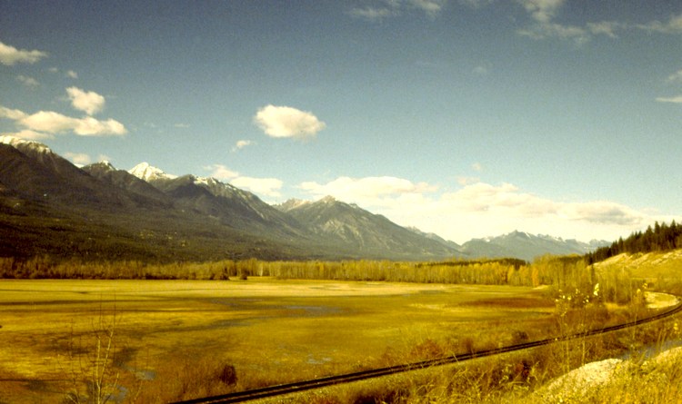 The Purcell Mountains along the Columbia Valley, British Columbia